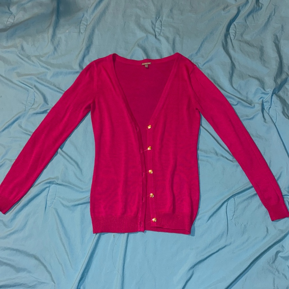 Fuchsia cardigan from Charlotte Russe